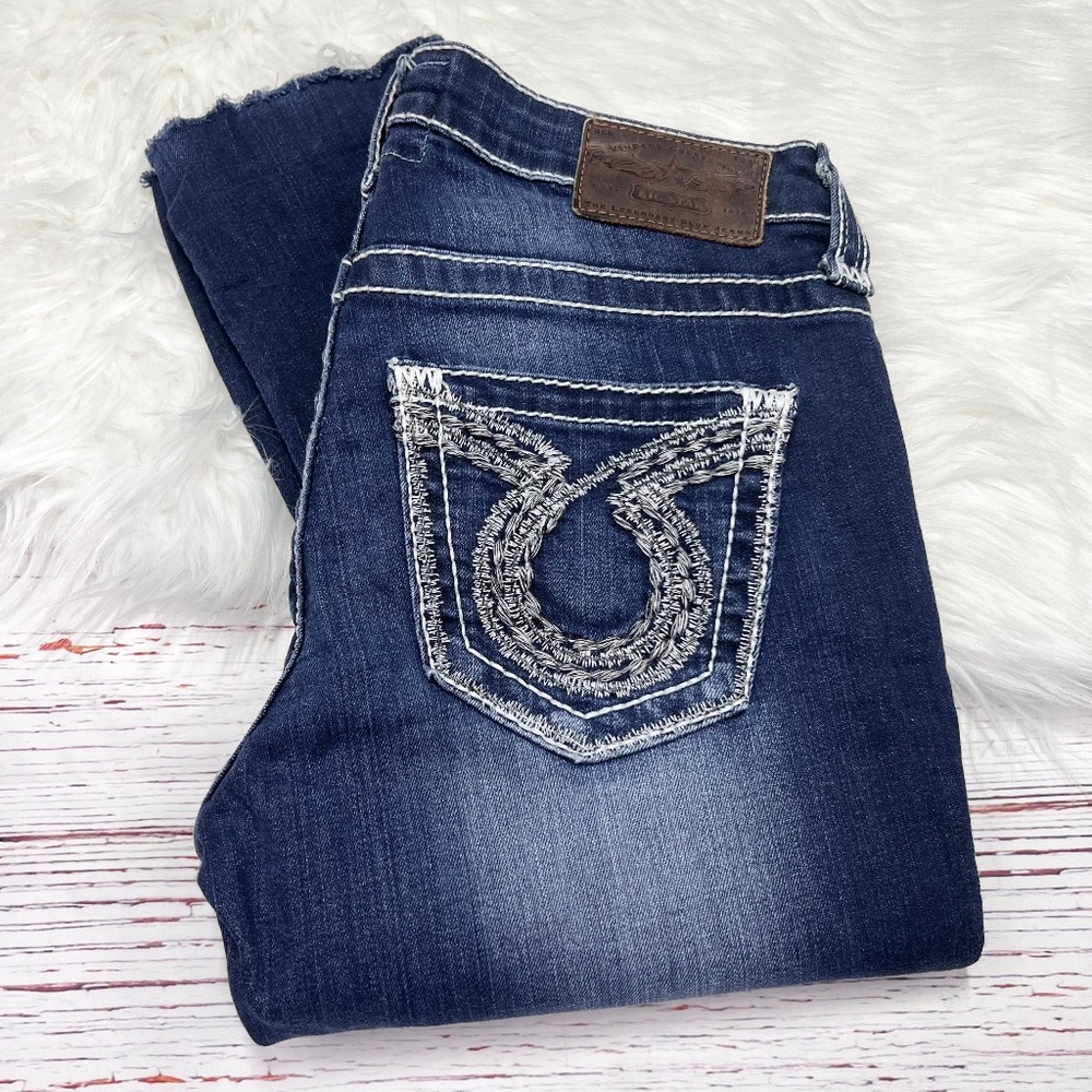 👖|•BIG STAR•| Liv Mid-Rise Skinny Raw Hem Jeans Size 26👖